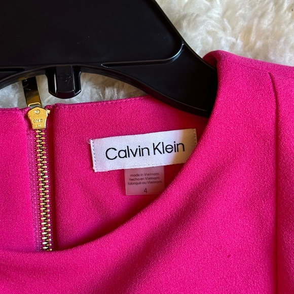 Calvin Klein Puff Sleeve Sheath Dress - Picture 4 of 5